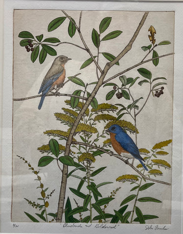 Bluebirds and Goldenrods